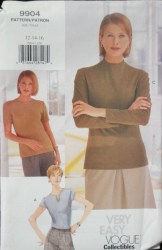 9904 VOG EZ STRETCH KNIT SS-LS TOPS PATTERN 12-16
